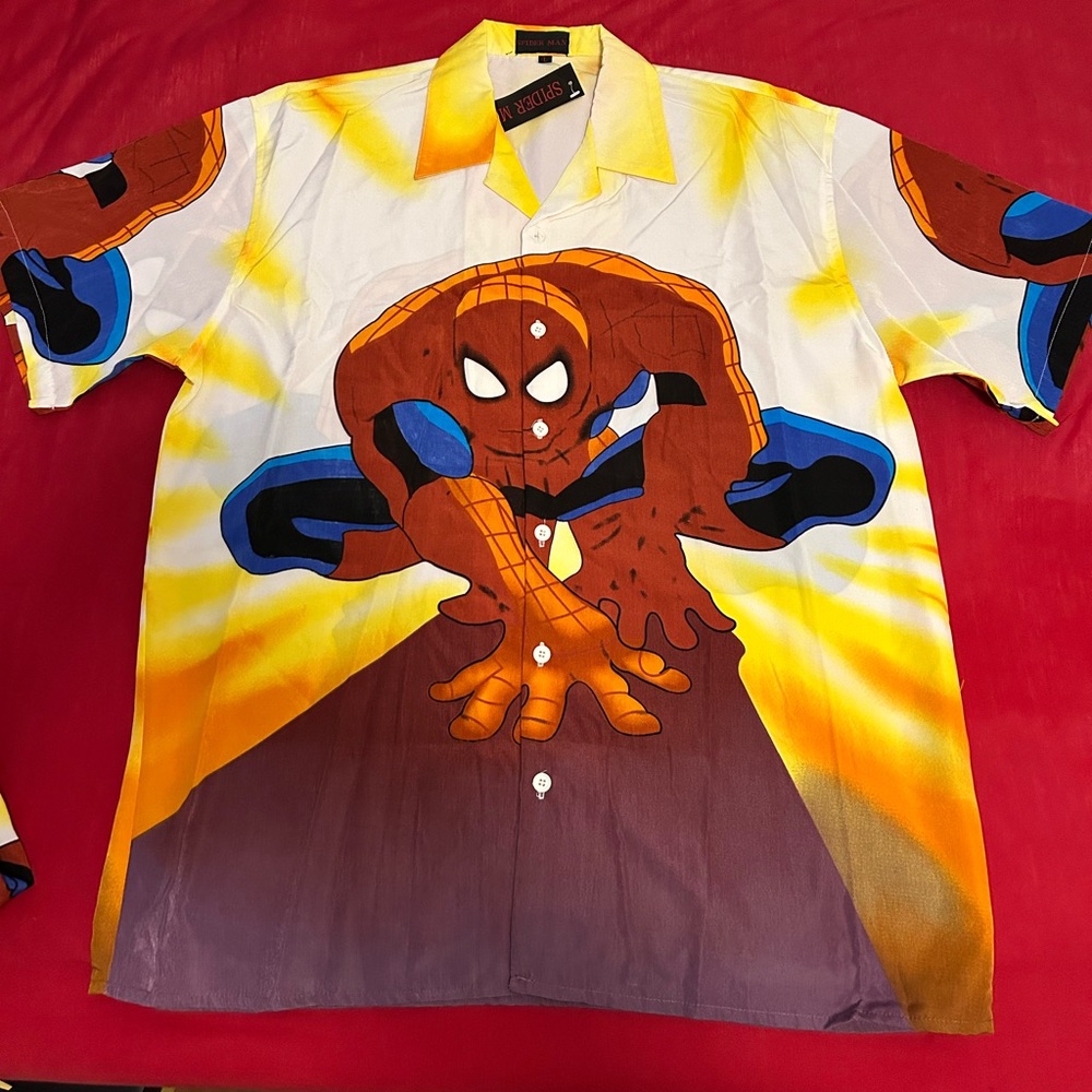Spider-Man button up